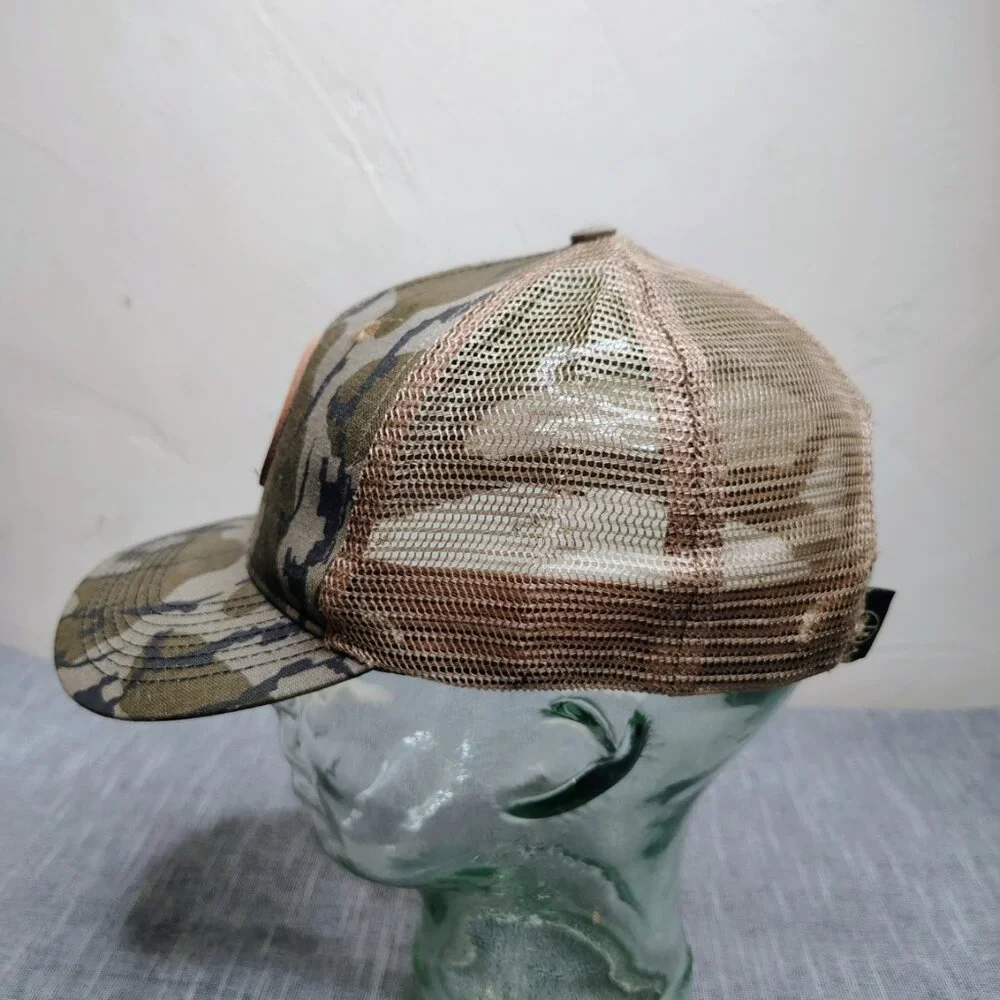 Leupold Optics Trucker Hat Cap‎ Snap Back Tree Bark Camo Mesh Hunting Work Men's